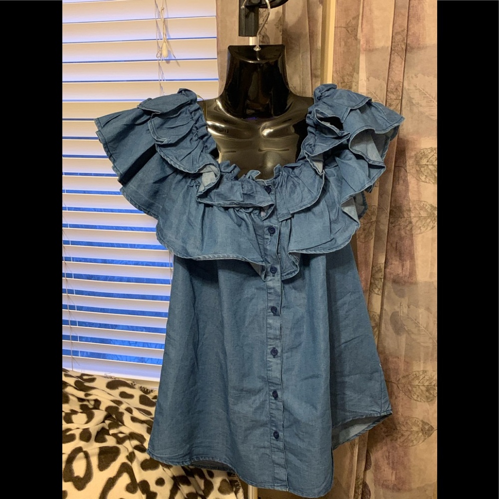 Denim top